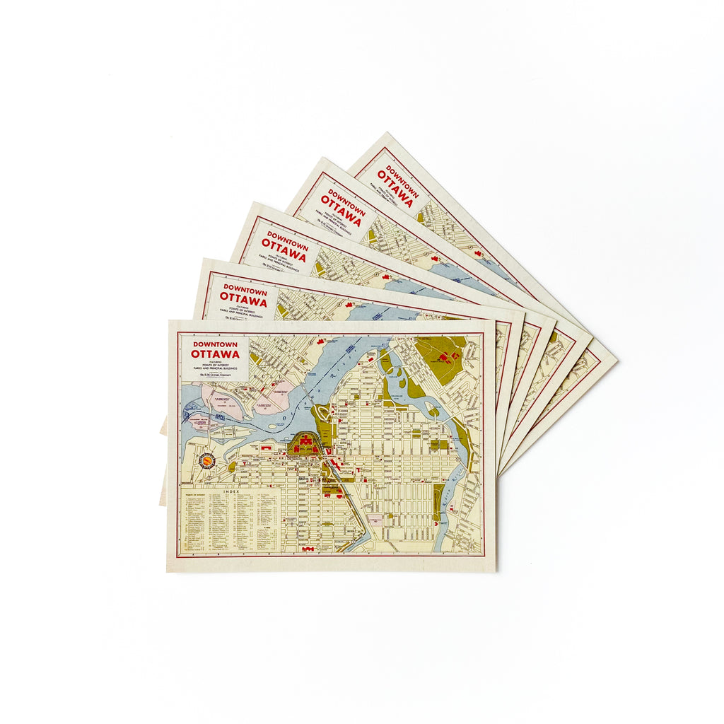 Vintage Map Postcards