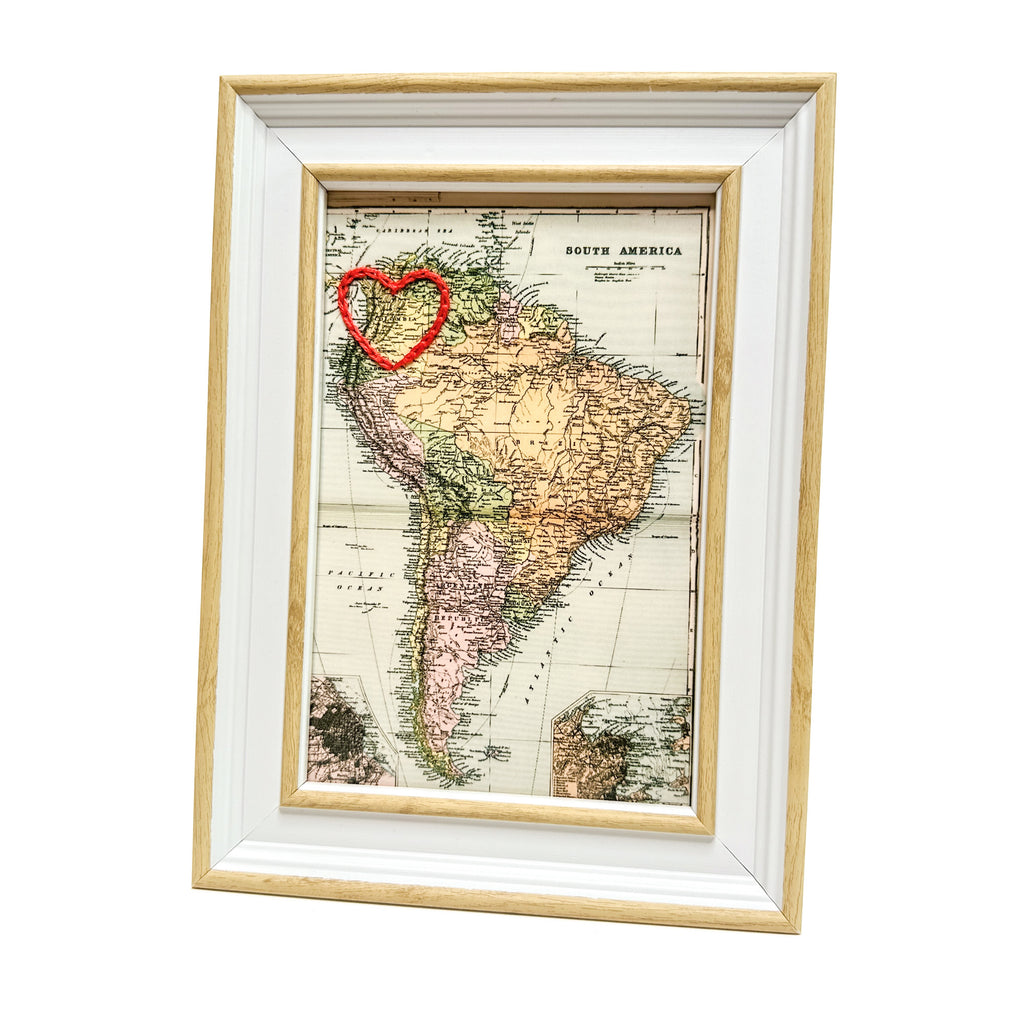 Colombia Heart Map