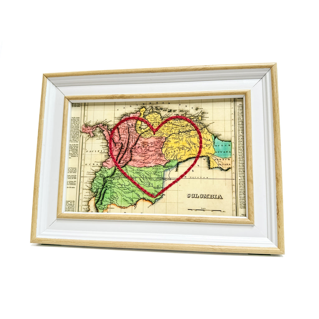 Colombia Heart Map
