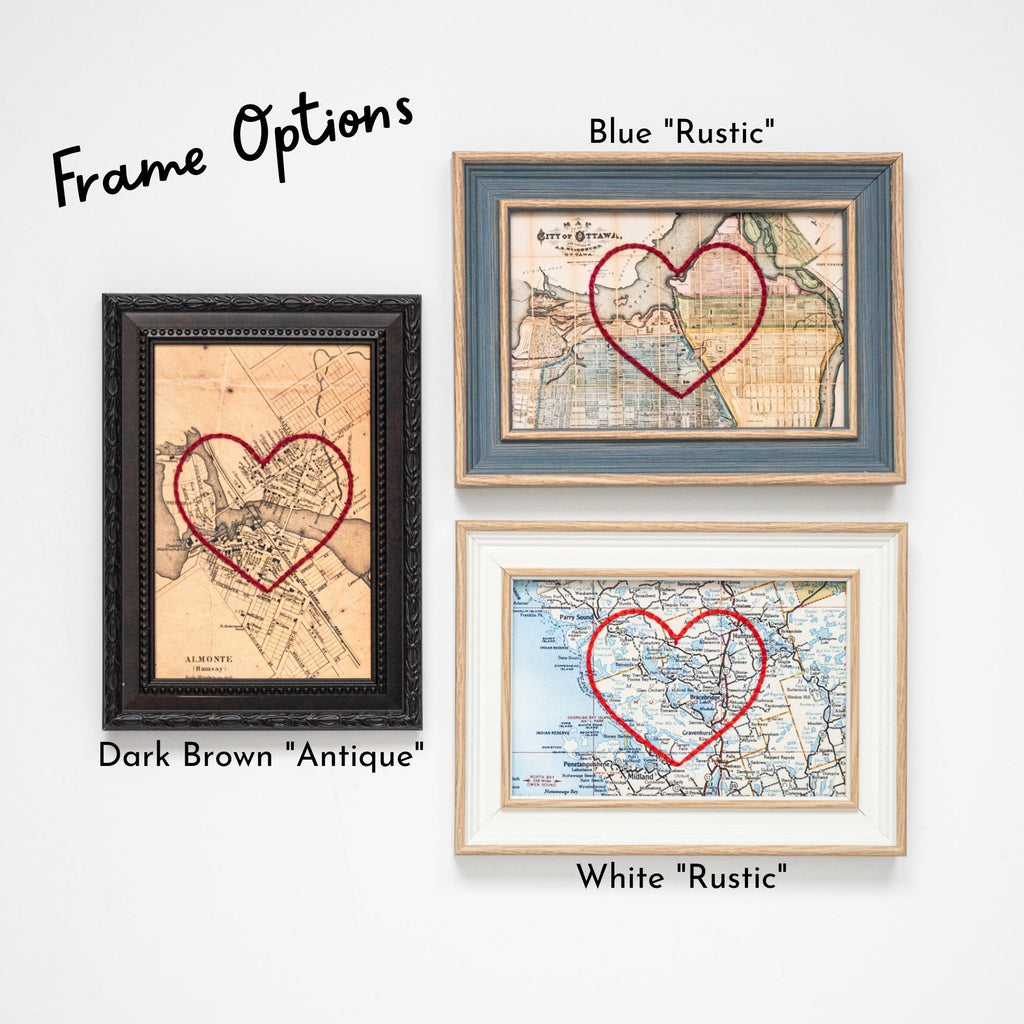 South of France Heart Map