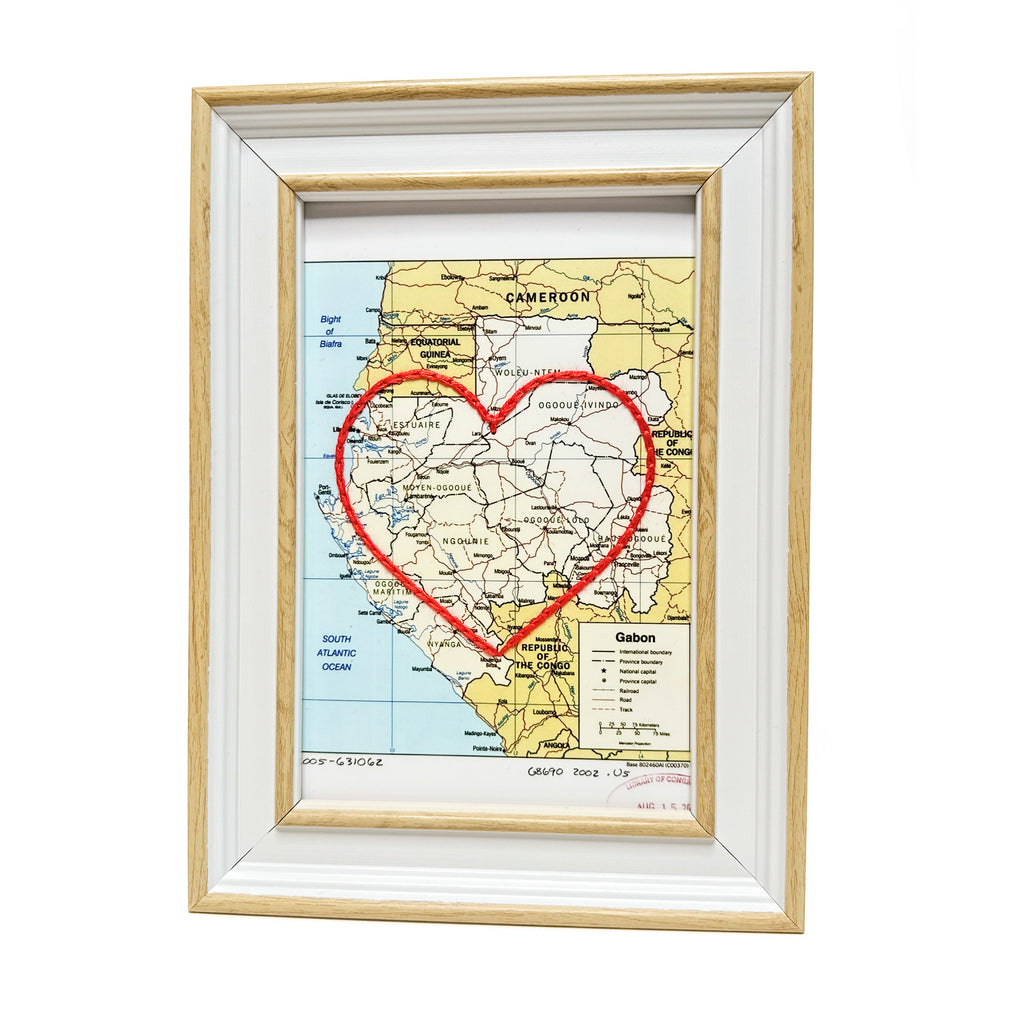Gabon Heart Map
