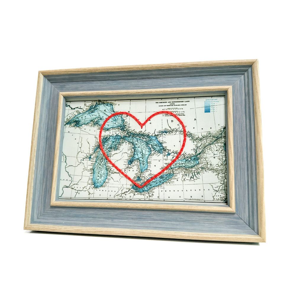 Great Lakes Heart Map