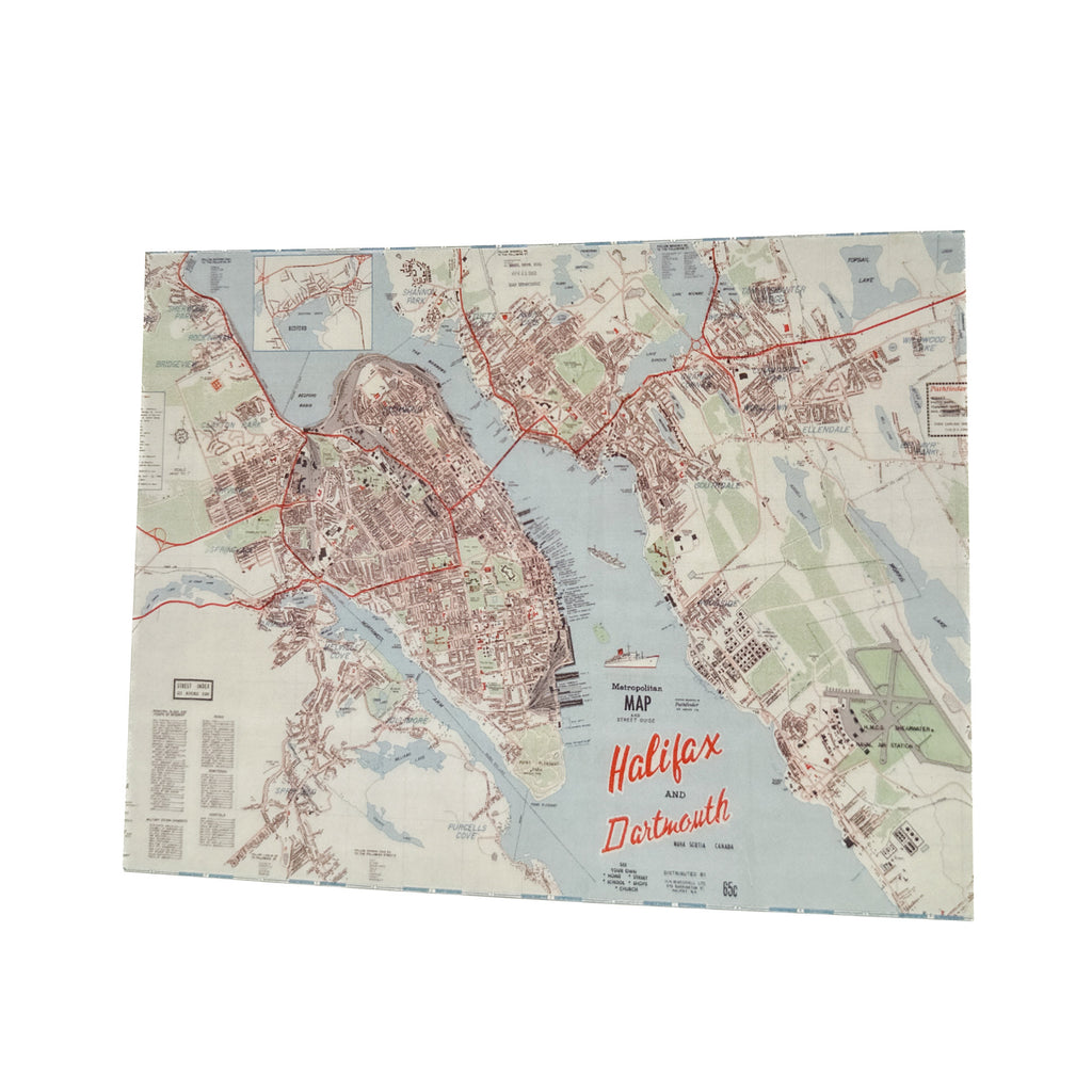 Halifax Map Postcard