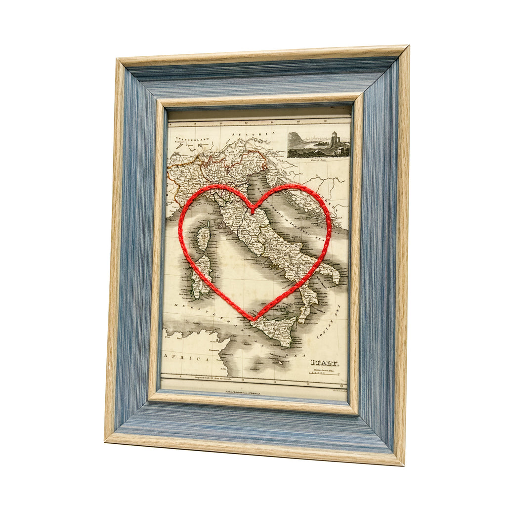 Italy Heart Map