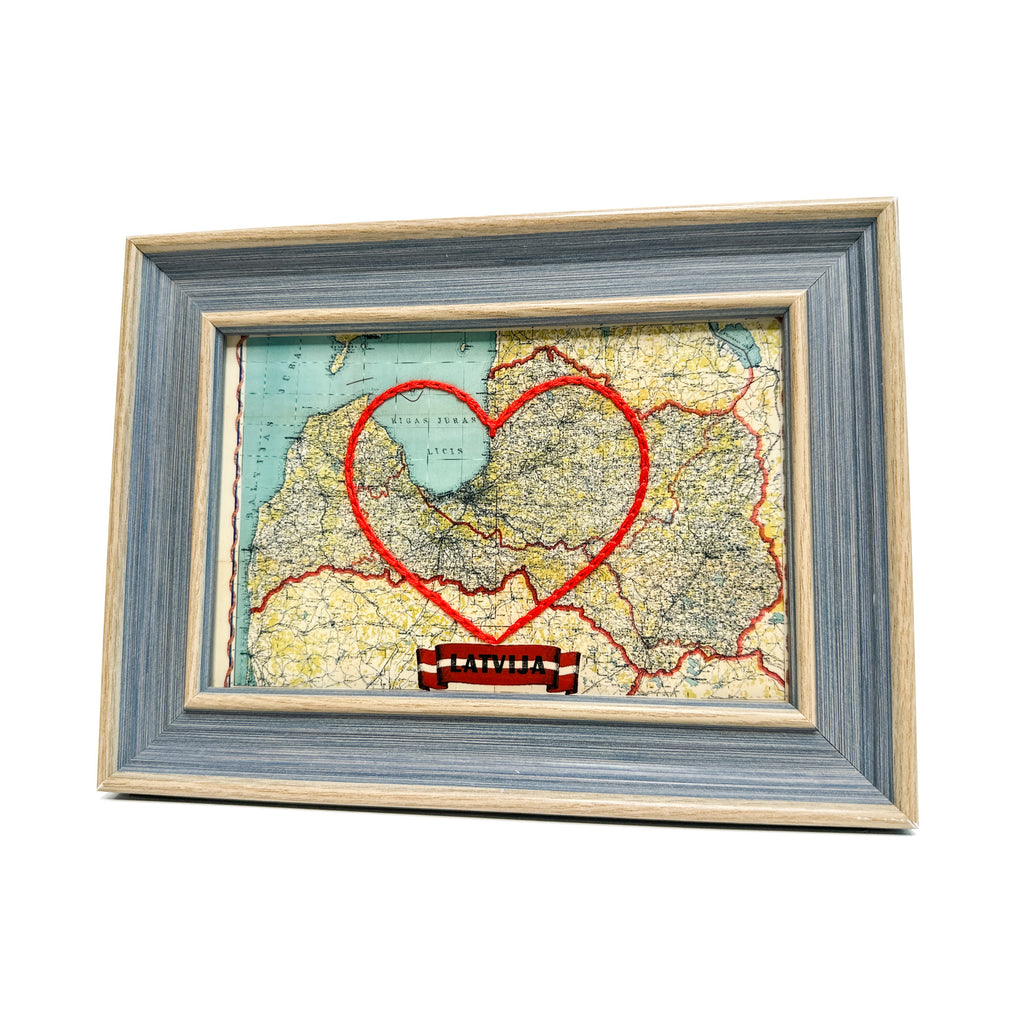 Latvia Heart Map