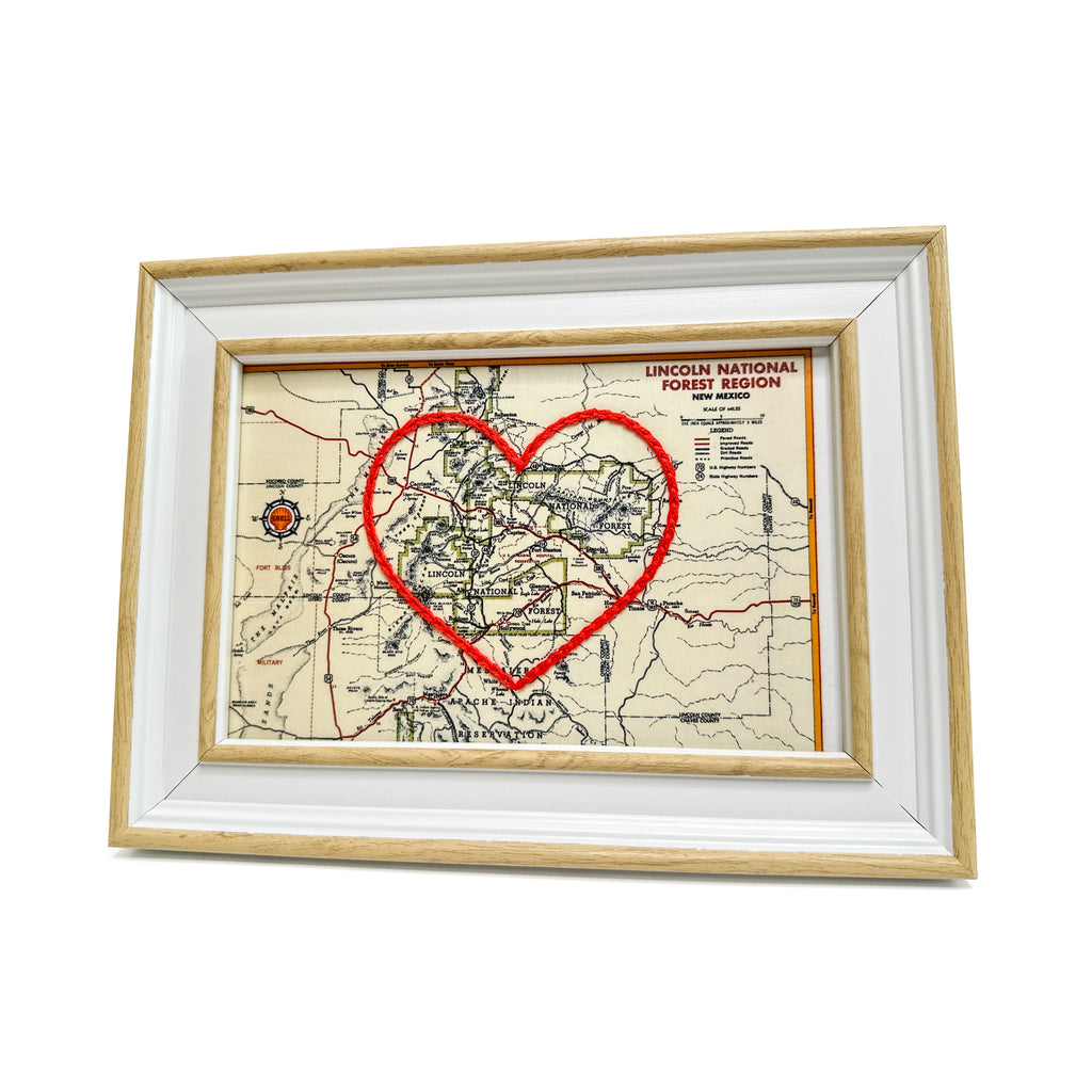 Lincoln National Forest Heart Map