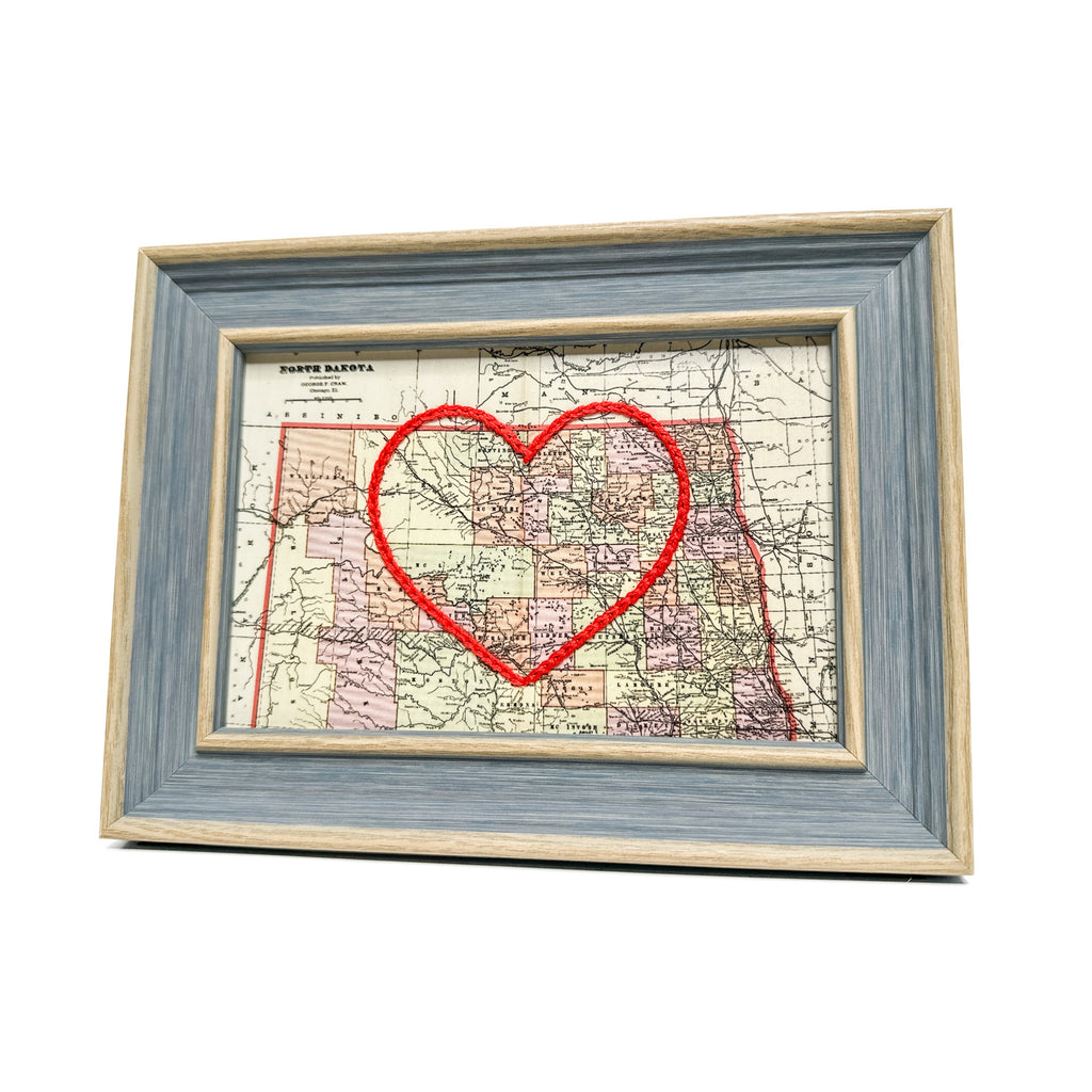 North Dakota Heart Map