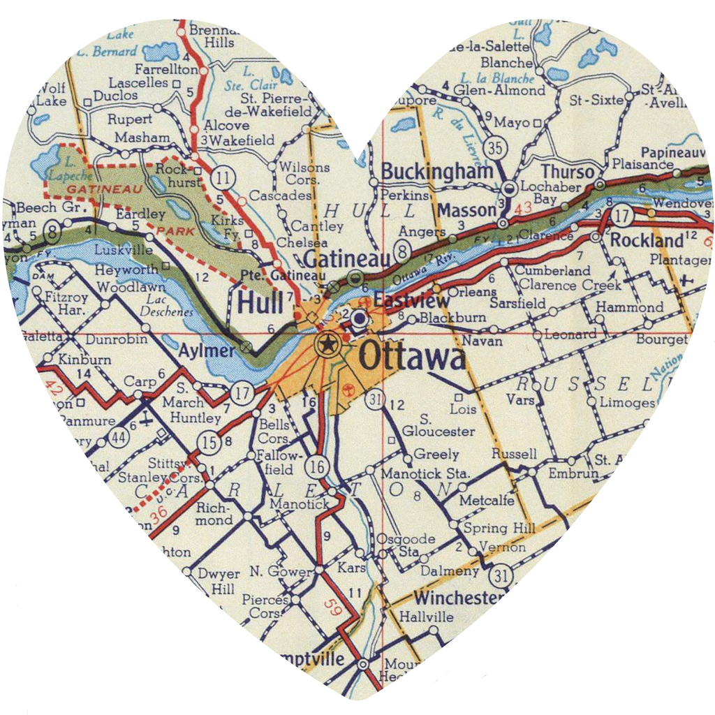 Ottawa Map Magnet