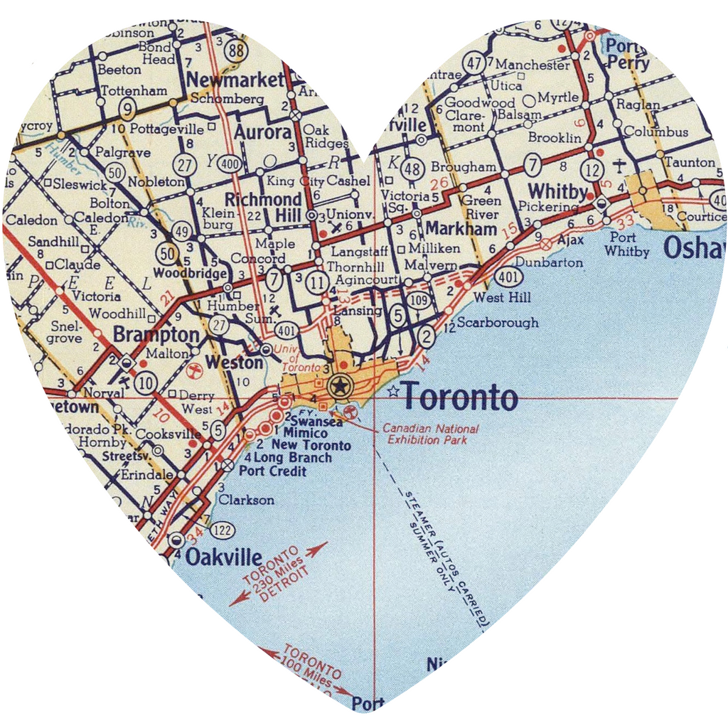 Toronto Map Magnet