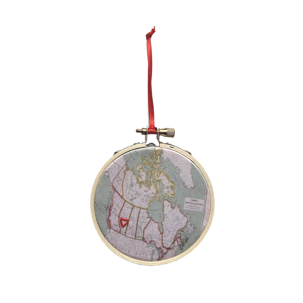Canada Map Ornament
