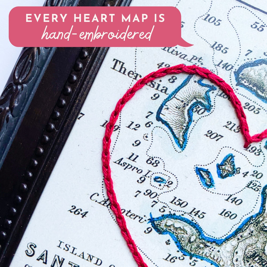 Crystal Beach Heart Map