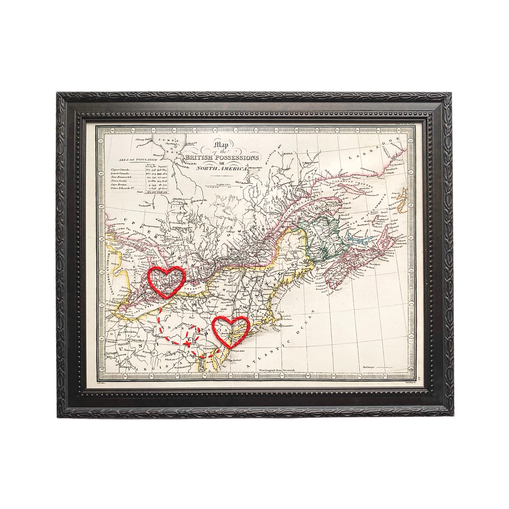 Connecting Hearts Eastern Canada/USA Map