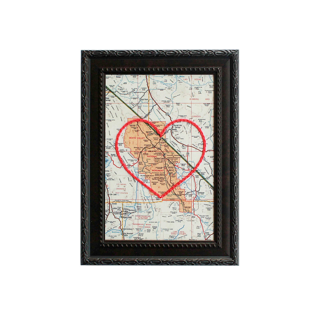 Death Valley Heart Map