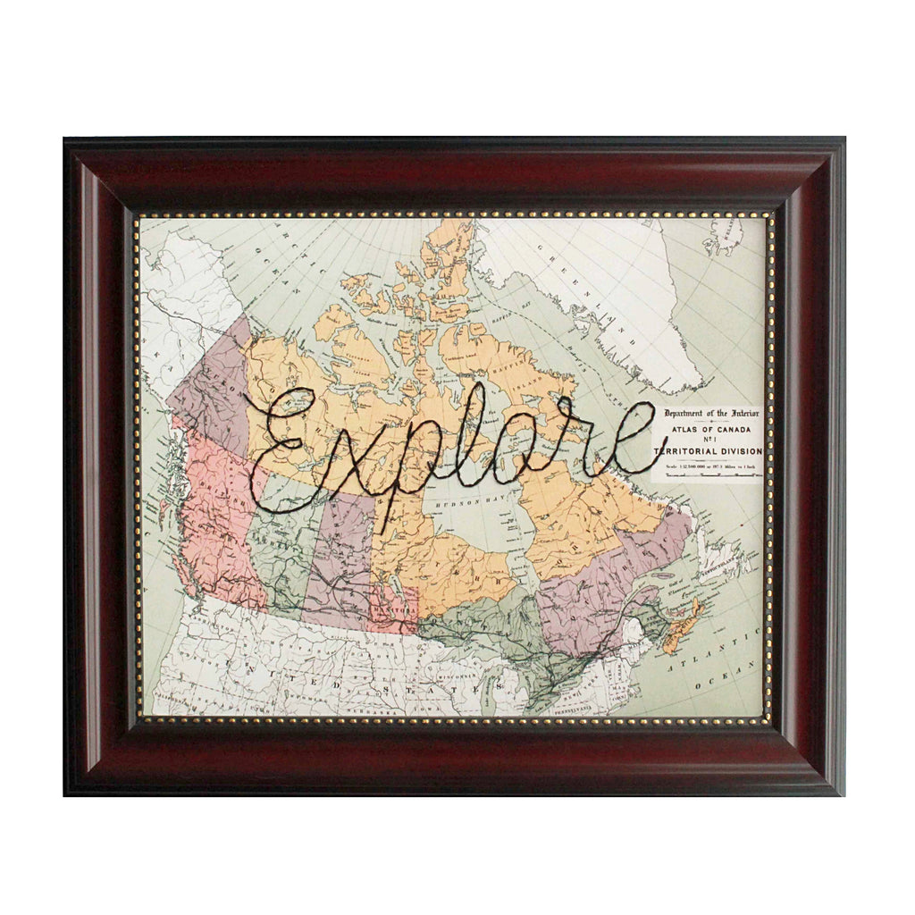 "Explore" Canada Map