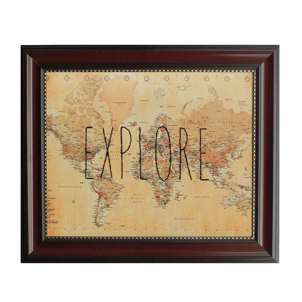 "Explore" World Map