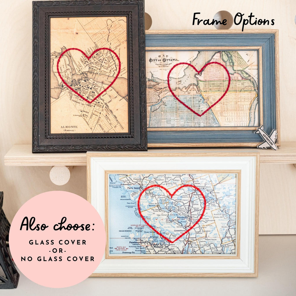 Alberta to Ontario Connecting Hearts Map