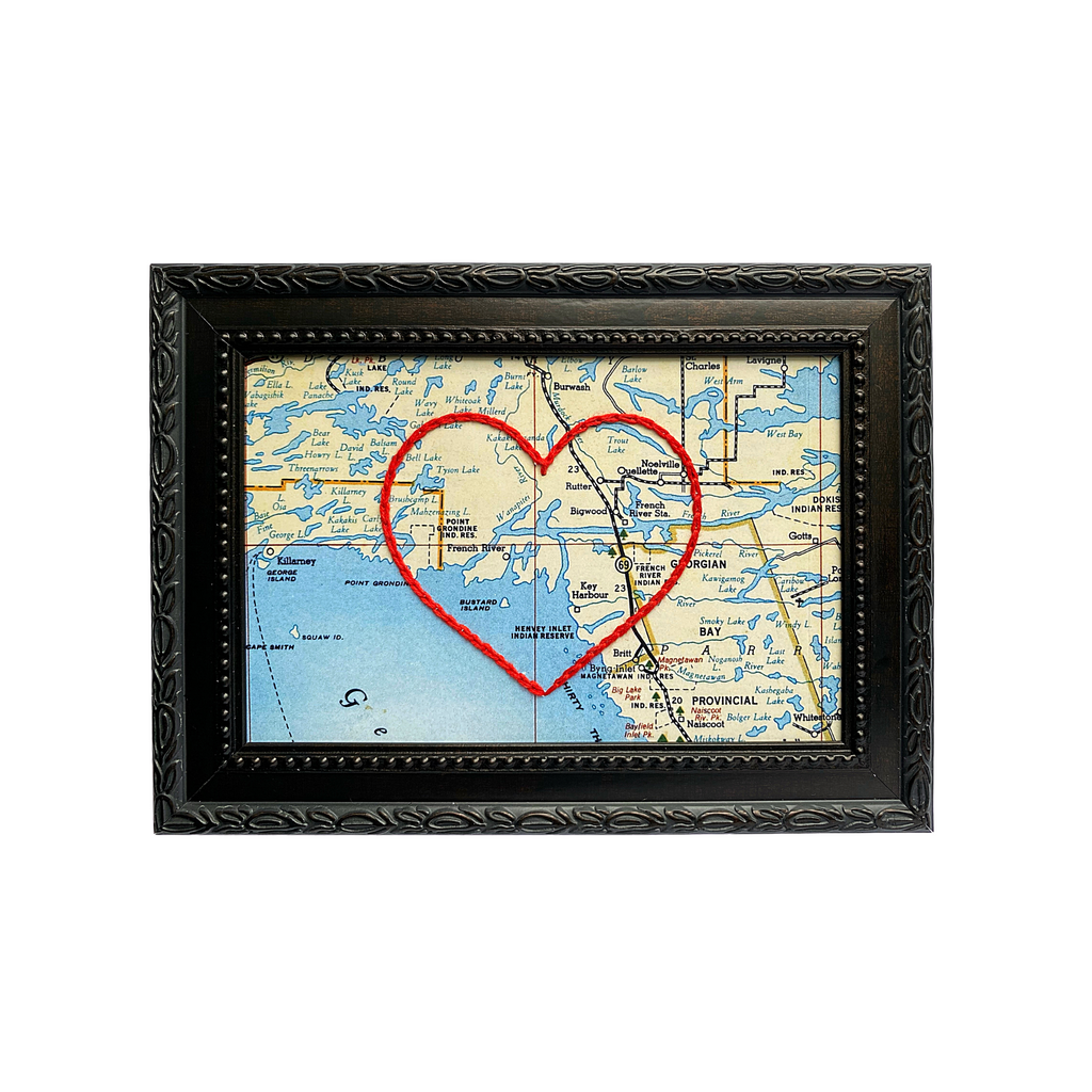 French River Heart Map