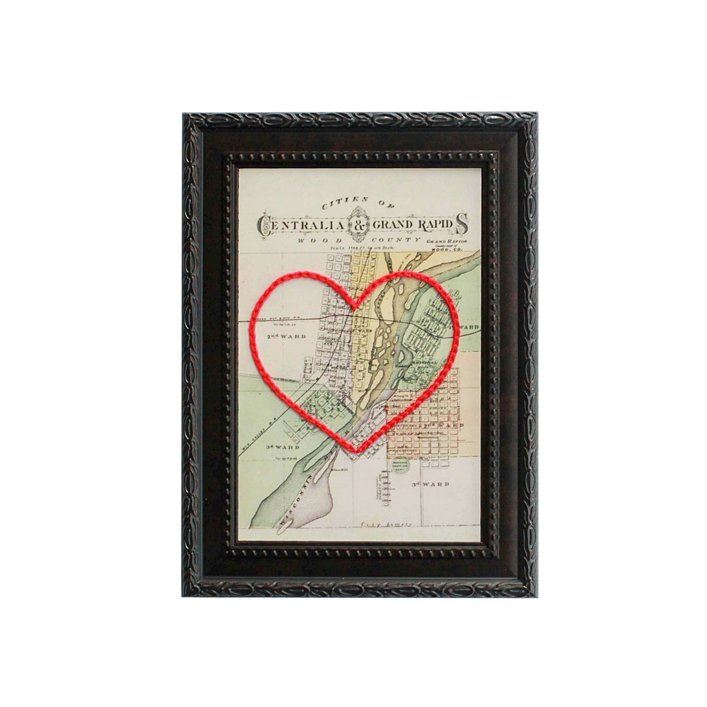 Grand Rapids, Wisconsin Heart Map