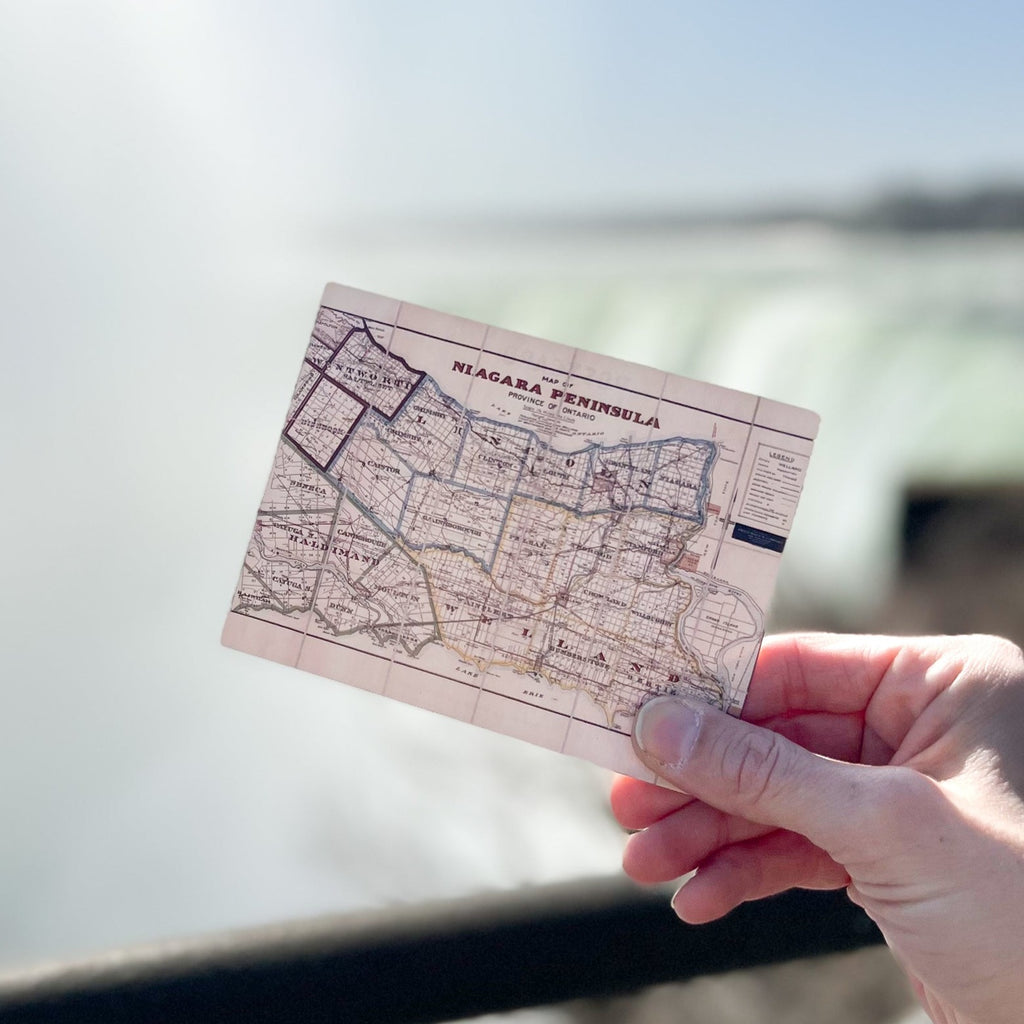 Niagara Peninsula Map Postcard