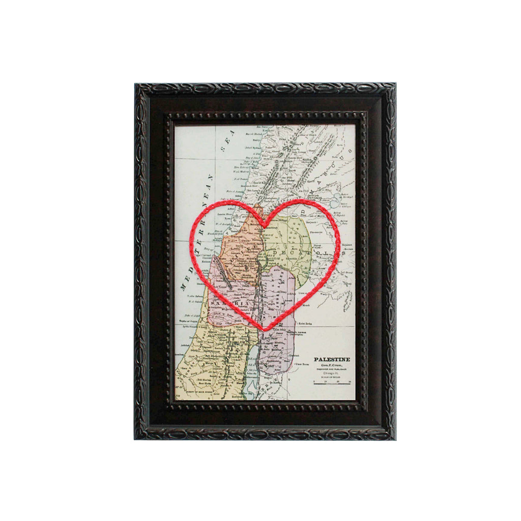 Palestine Heart Map