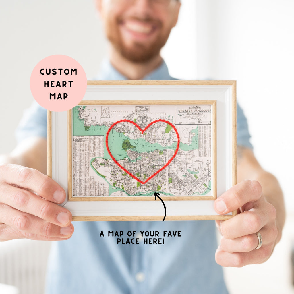 Custom Heart Map Custom Heart Map | Sadie & June | Sadie & June