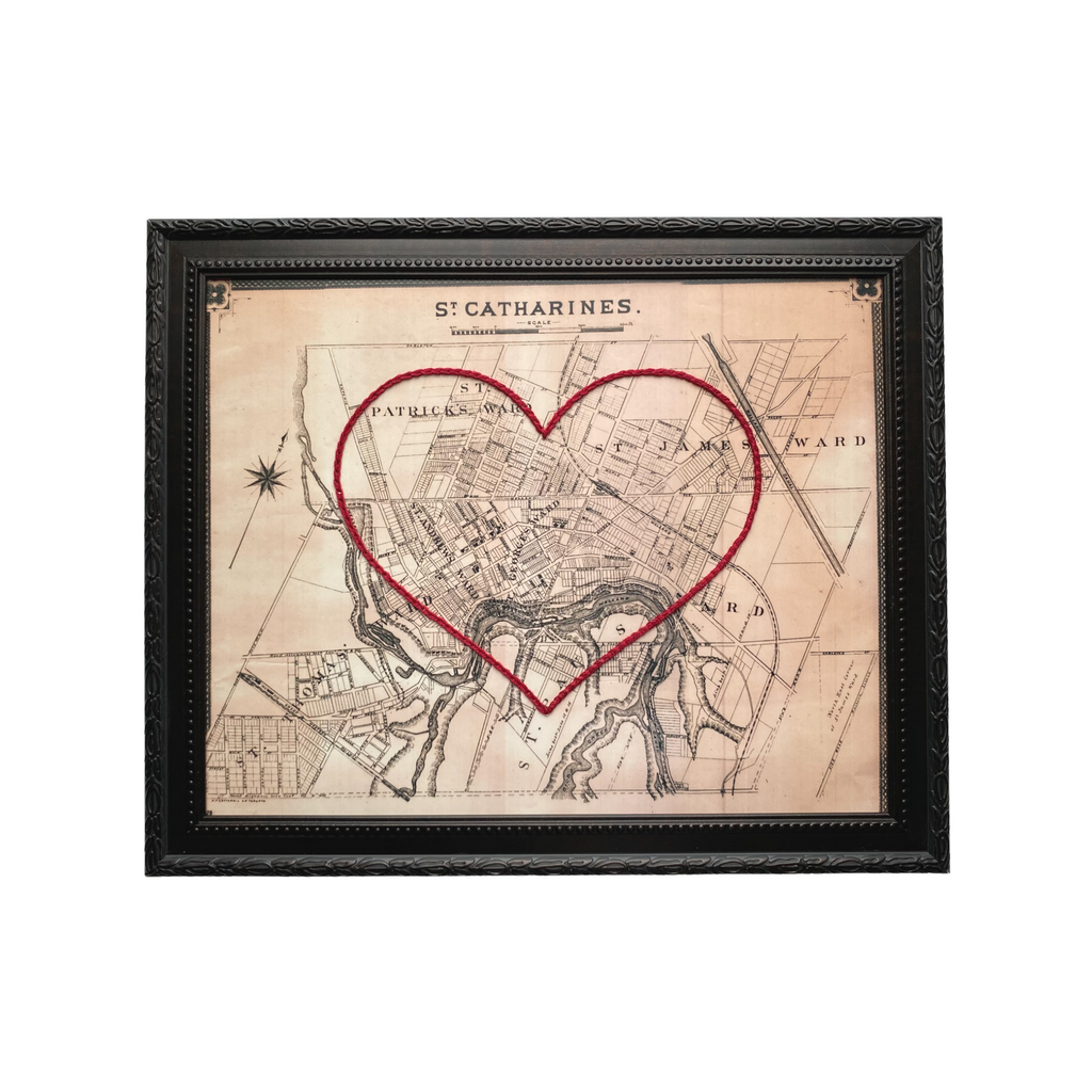 St. Catharines Heart Map - 8x10