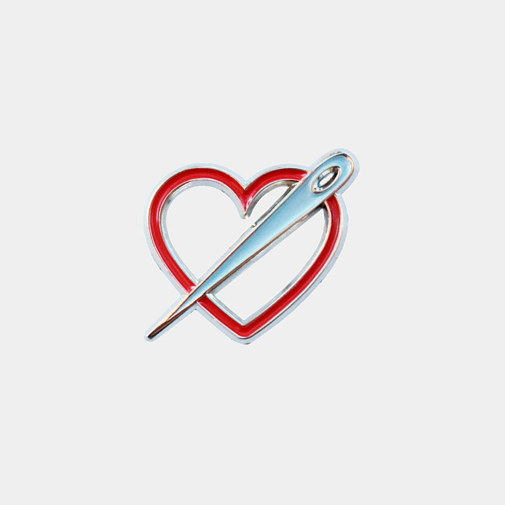 Stitched Heart Pin