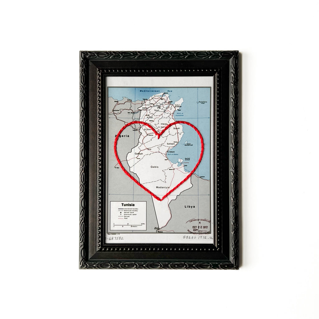 Tunisia Heart Map